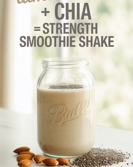 almond and chia smoothie