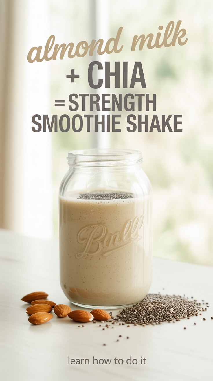 almond and chia smoothie