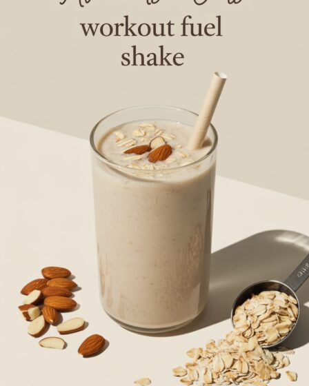 almond and oat shake