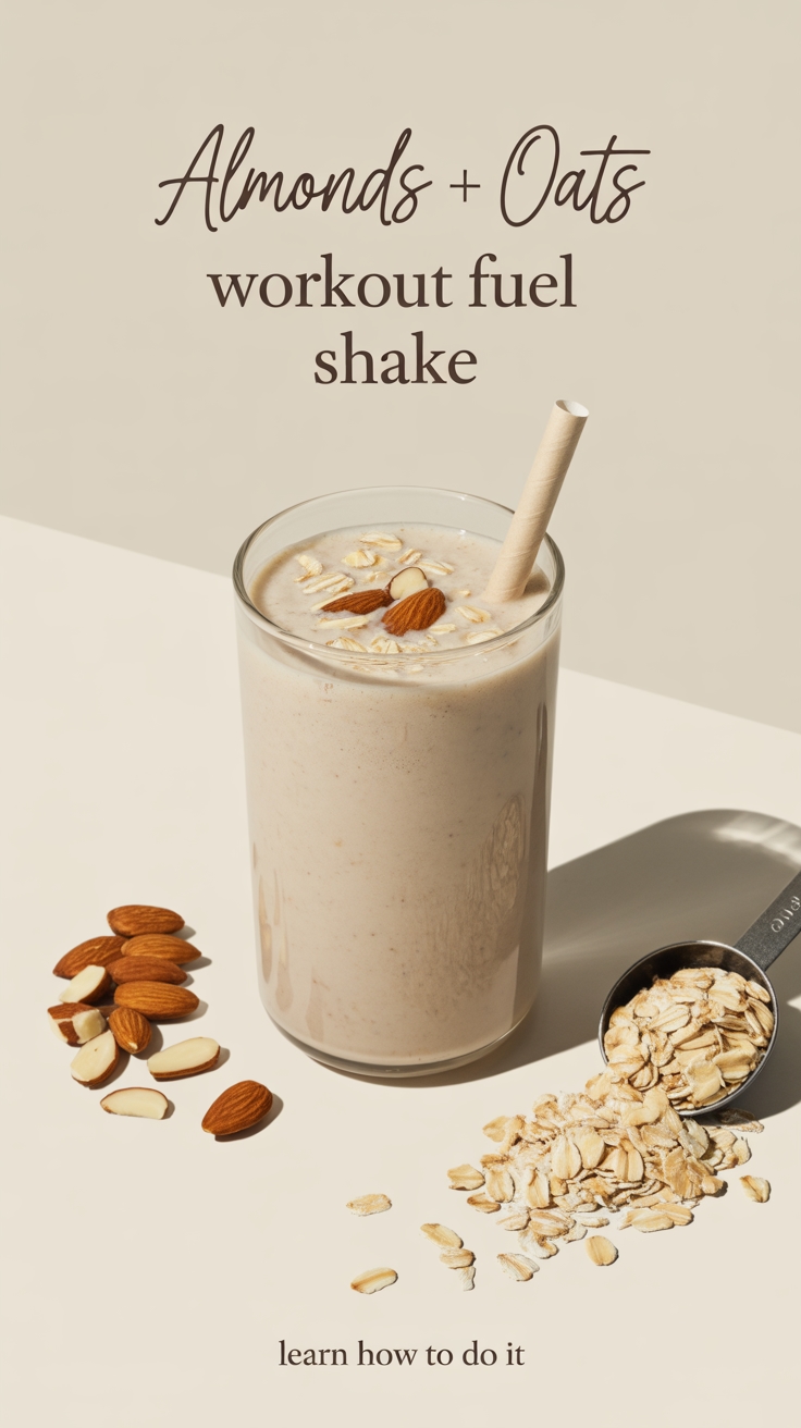 almond and oat shake