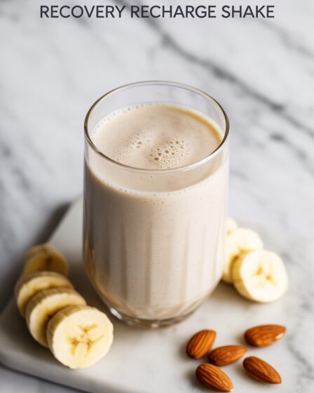 almond banana recovery shake
