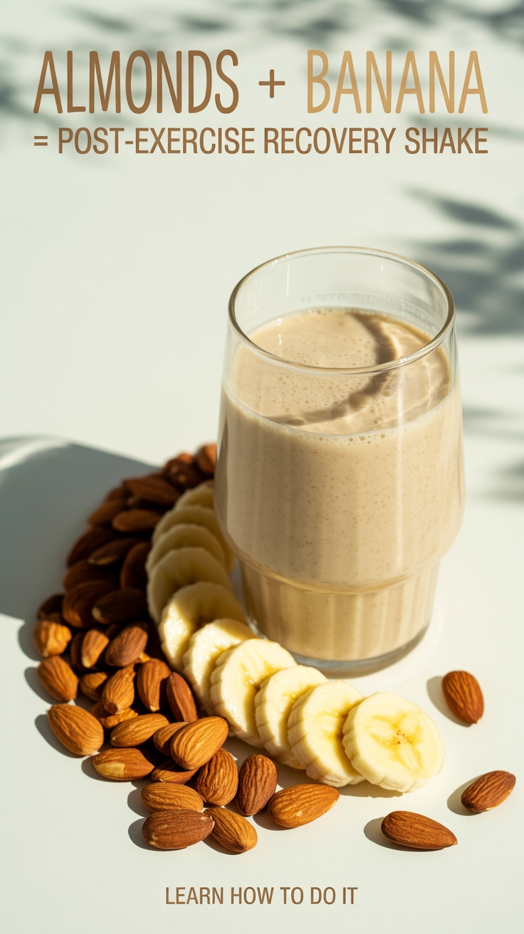 almond banana recovery shake