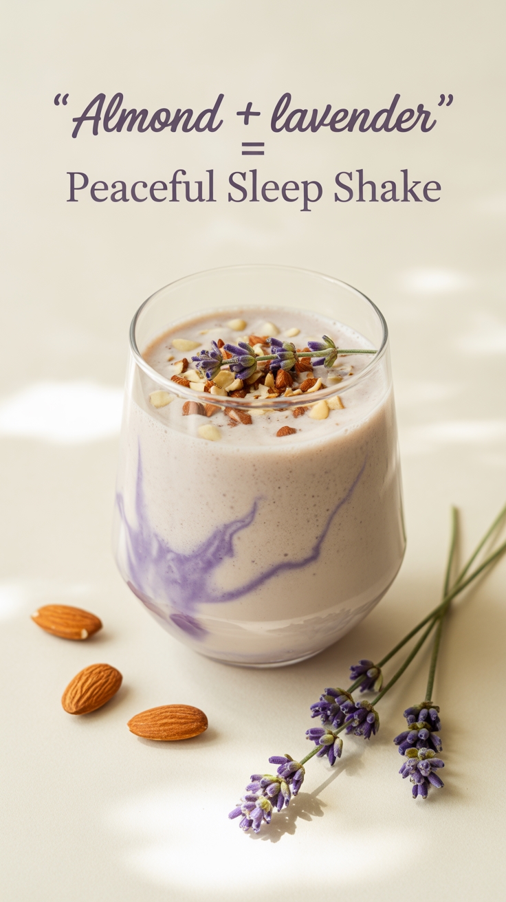 almond lavender sleep shake