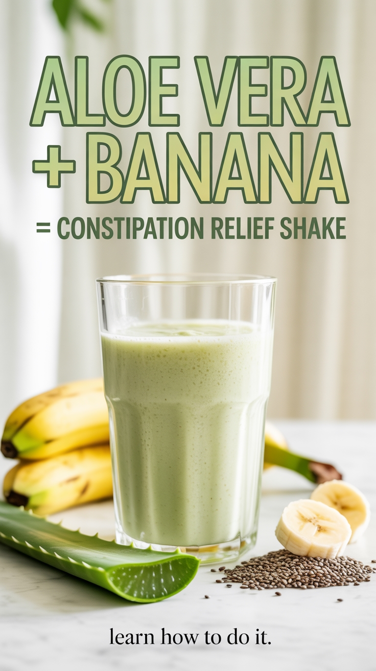 aloe banana constipation shake