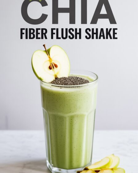 apple and chia fiber shake
