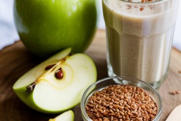 apple flaxseed constipation relief