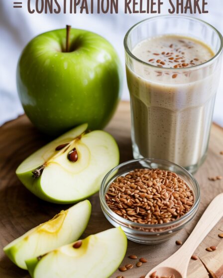 apple flaxseed constipation relief