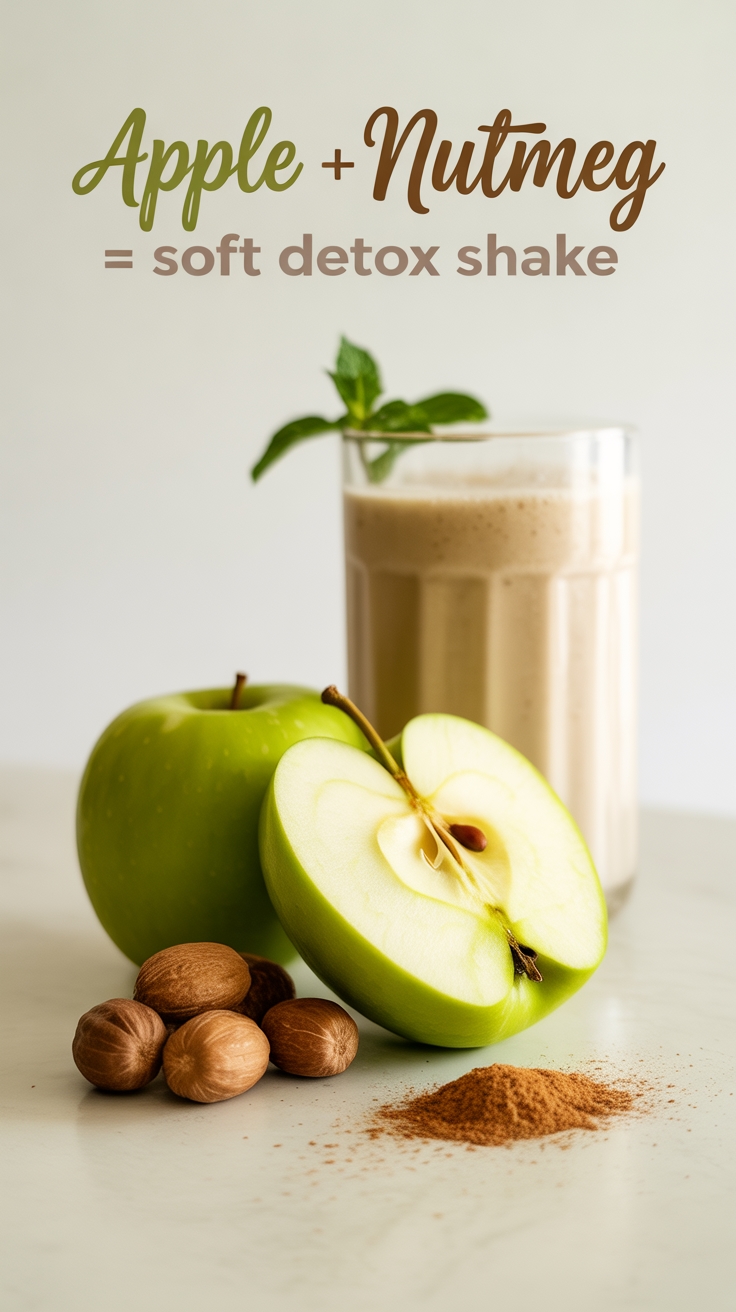 apple nutmeg detox shake