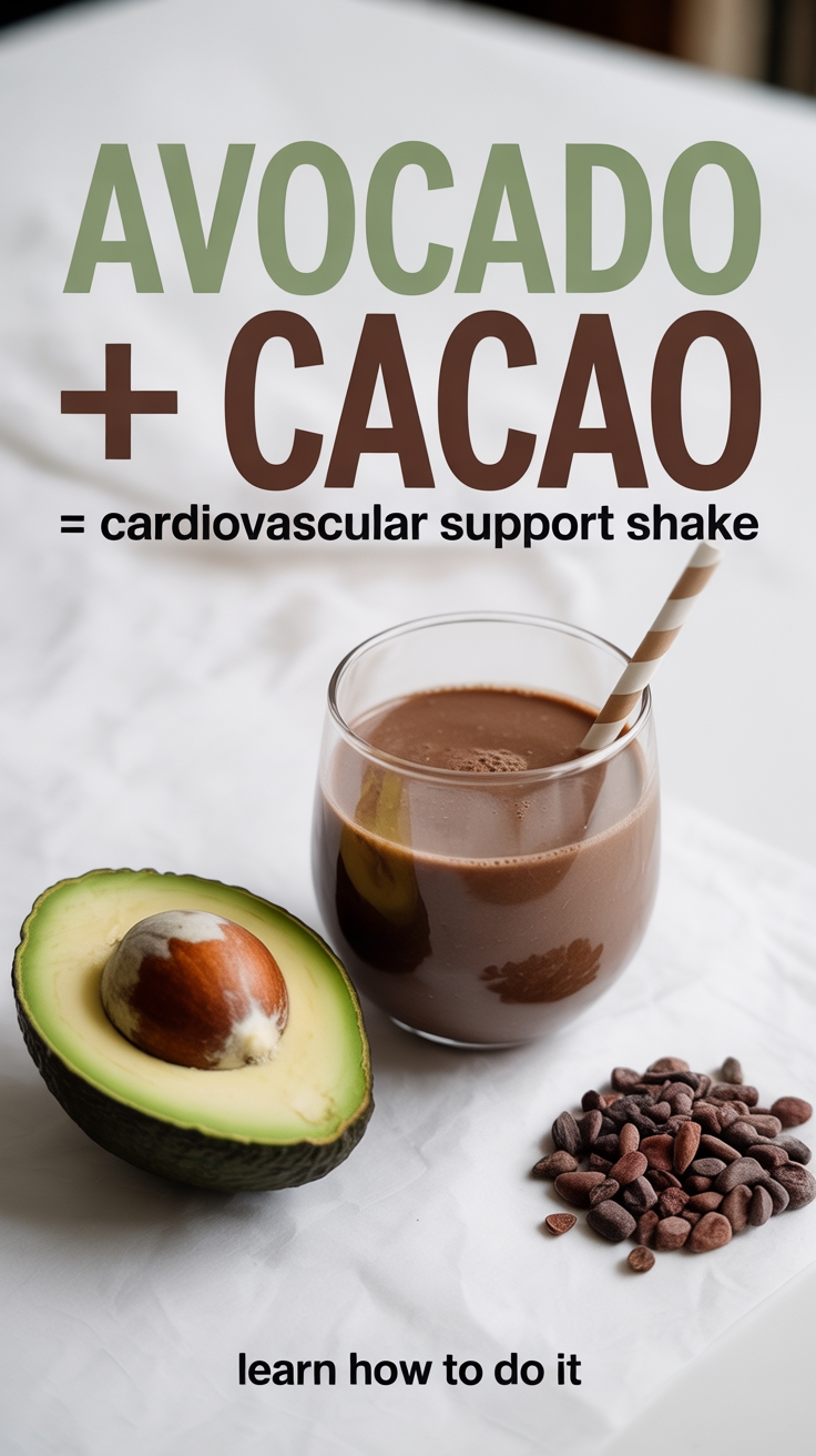 avocado and cacao shake
