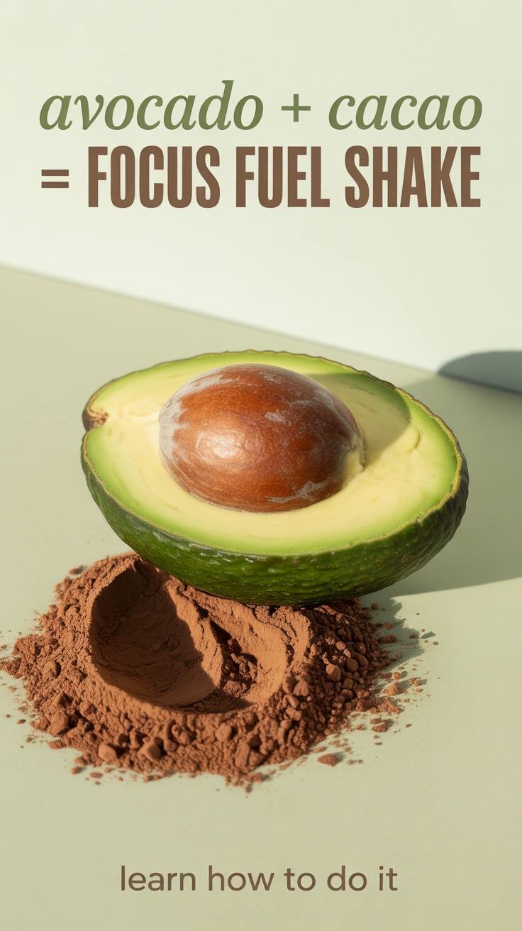 avocado cacao energy shake