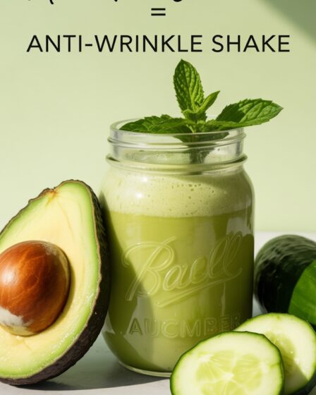 avocado cucumber anti wrinkle shake
