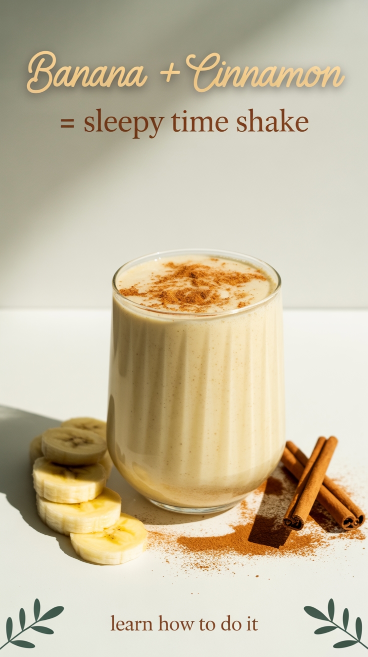banana cinnamon sleep shake