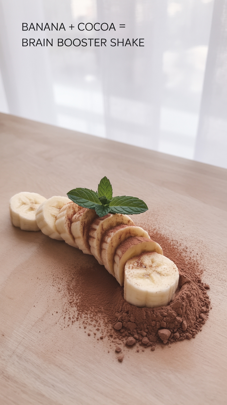banana cocoa brain shake