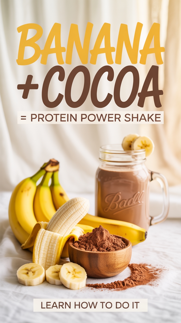 banana cocoa protein shake