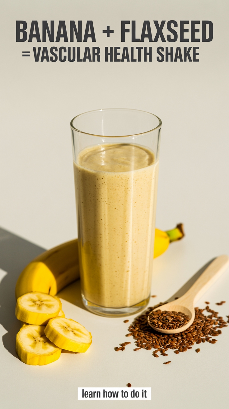 banana flaxseed vascular shake