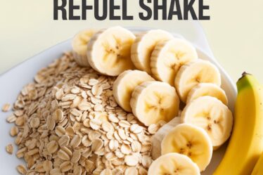 banana oatmeal post workout shake