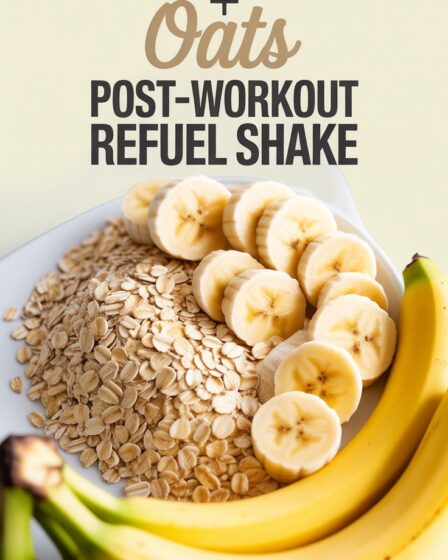 banana oatmeal post workout shake