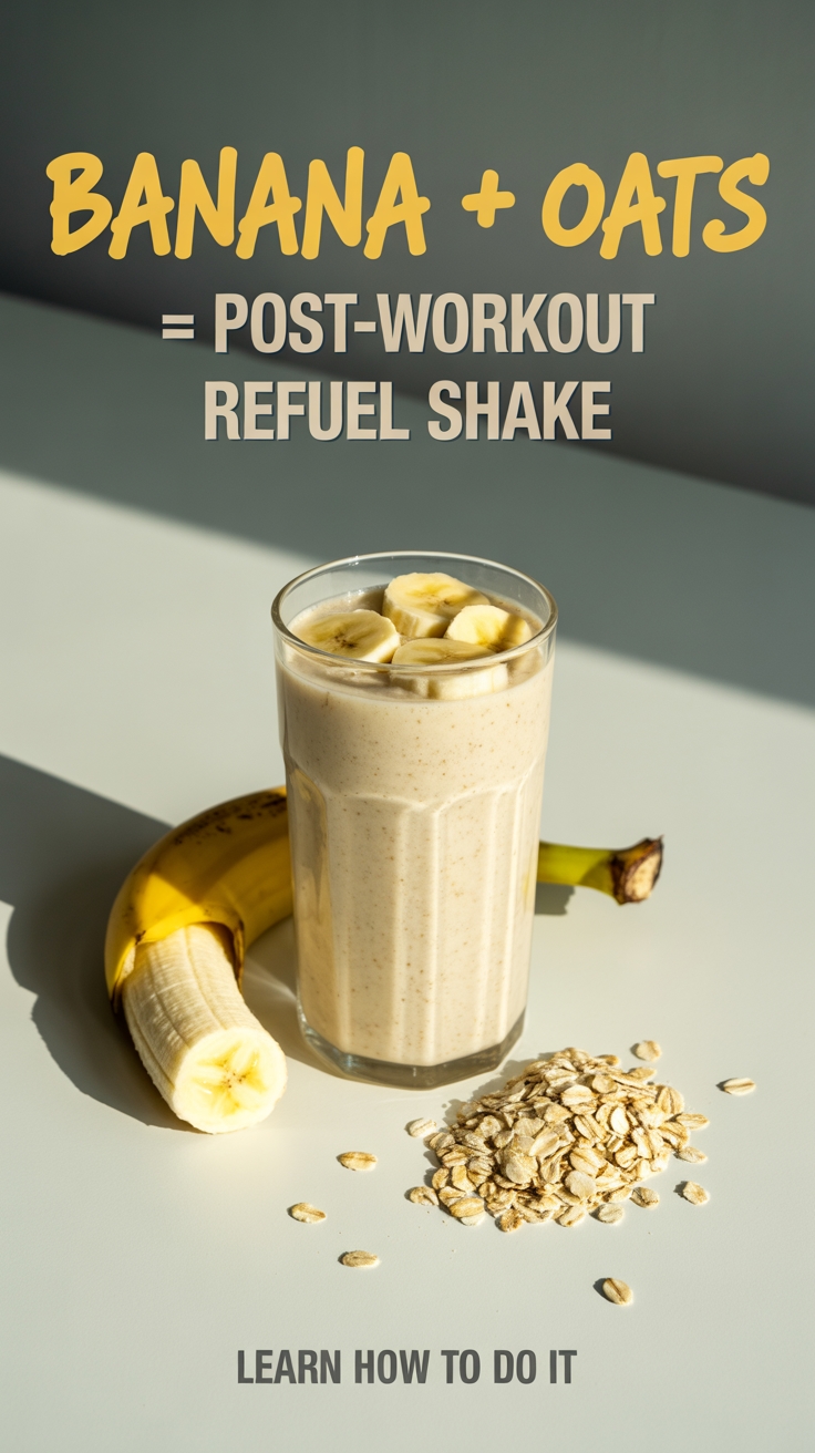 banana oats refuel shake