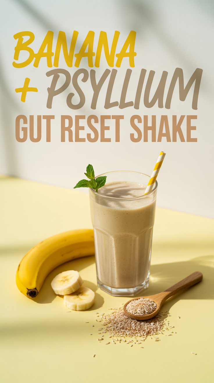 banana psyllium gut shake