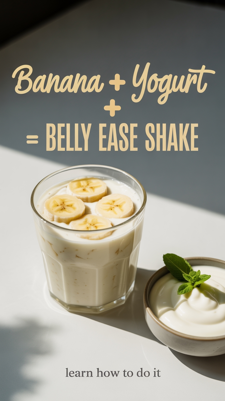 banana yogurt belly shake