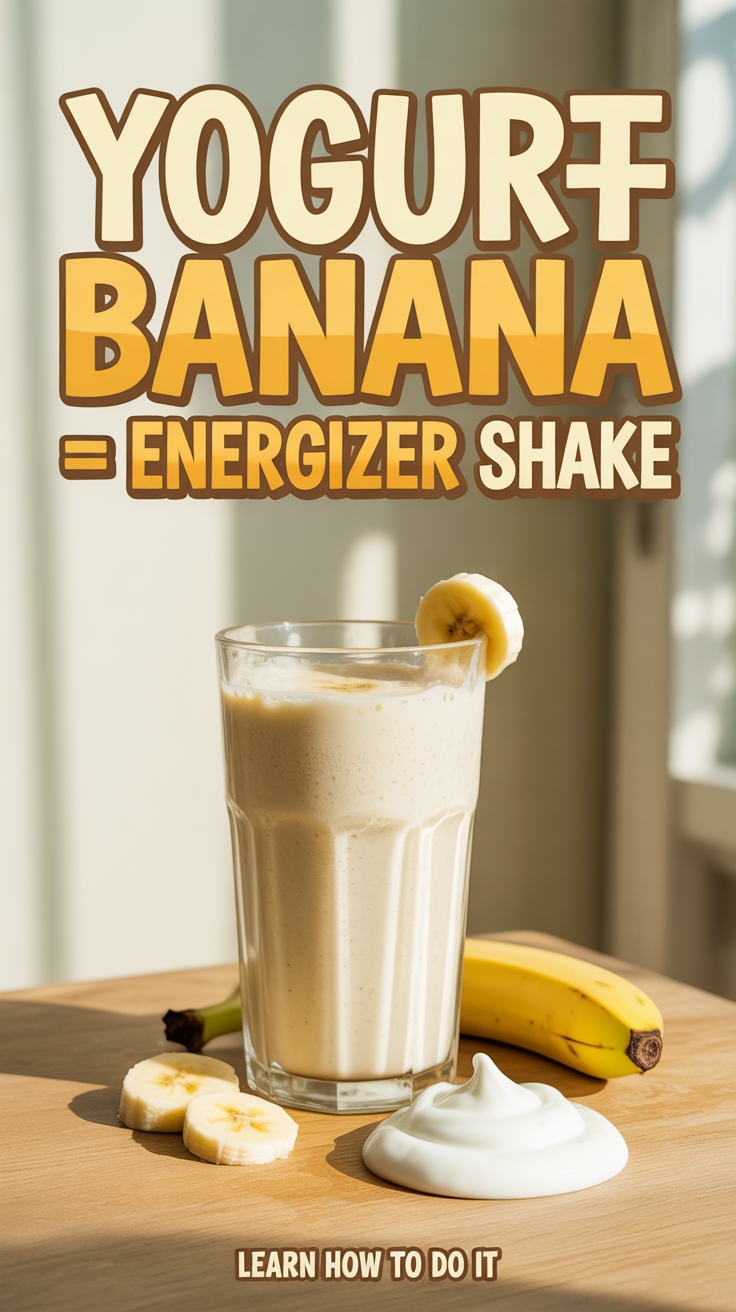banana yogurt energizer shake