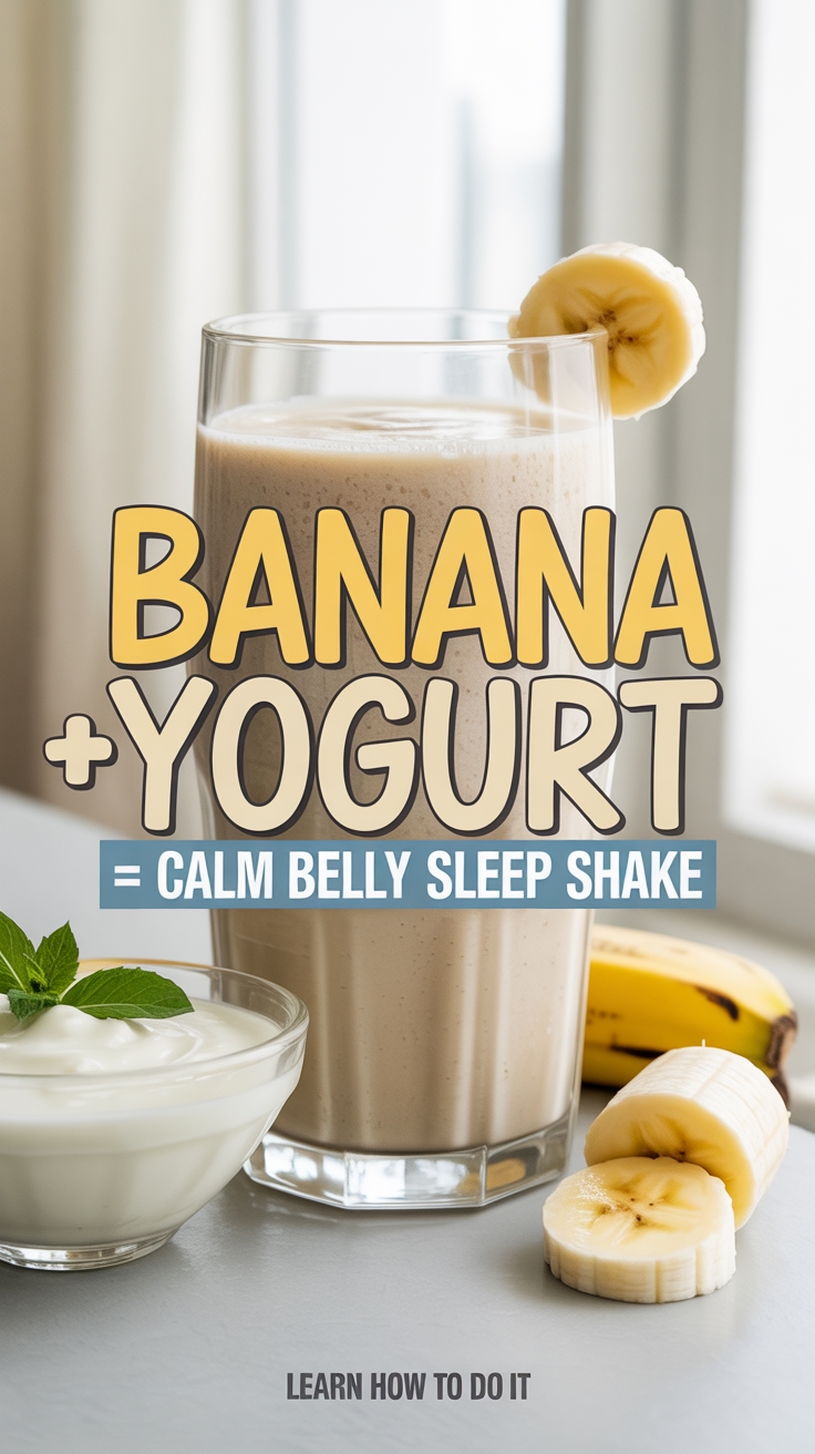 banana yogurt sleep shake