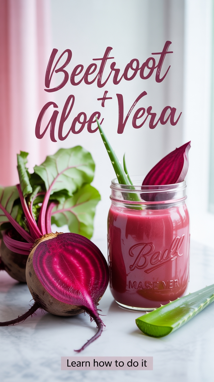 beetroot aloe vera shake