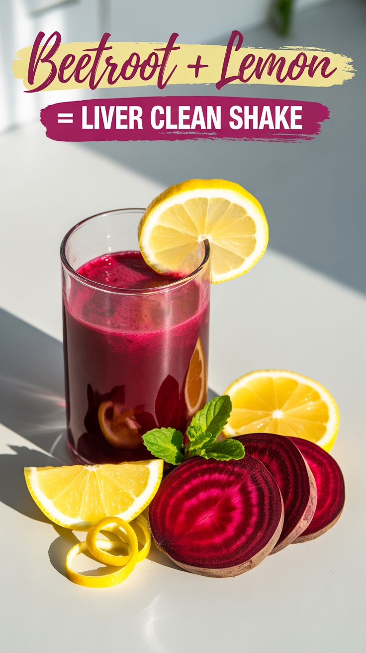 beetroot lemon liver shake