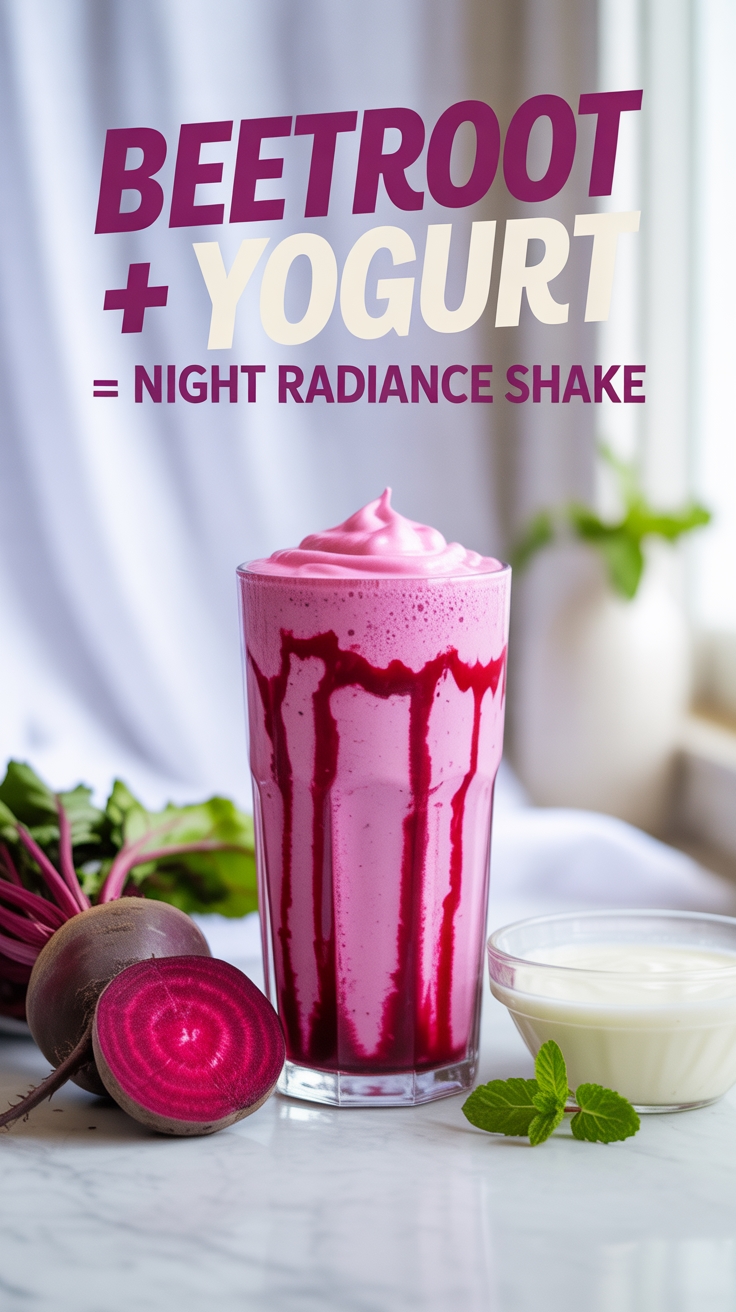 beetroot yogurt night shake