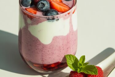 berry greek yogurt shake