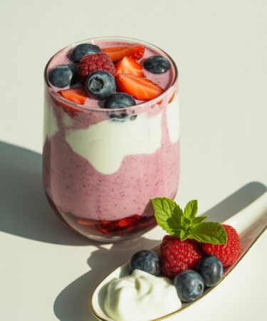 berry greek yogurt shake