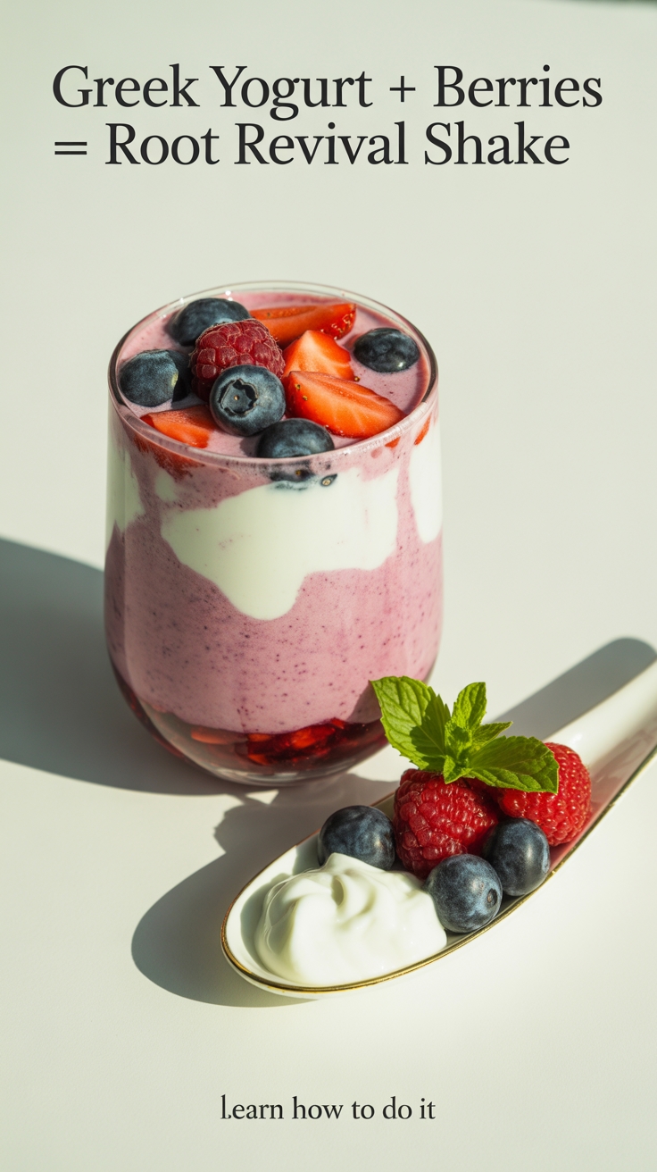 berry greek yogurt shake