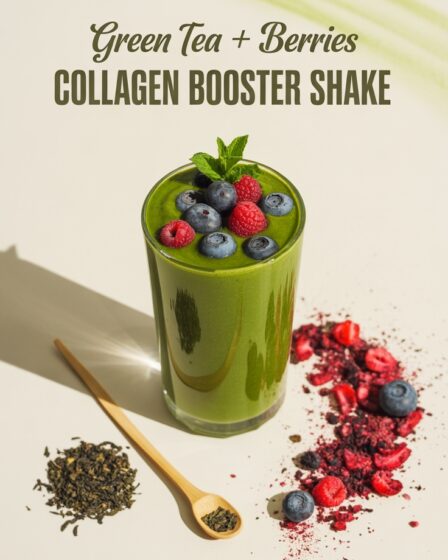 berry green tea shake