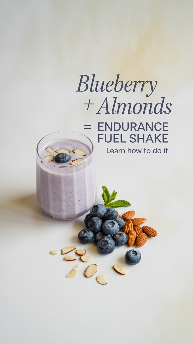 blueberry almond endurance shake