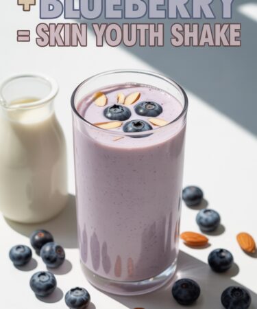 blueberry almond milk shake
