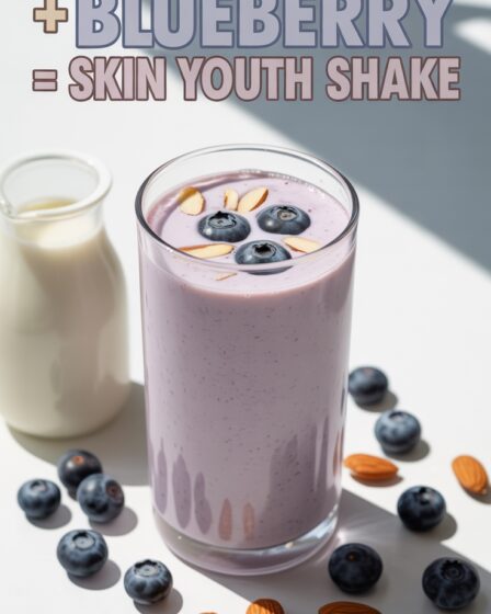 blueberry almond milk shake