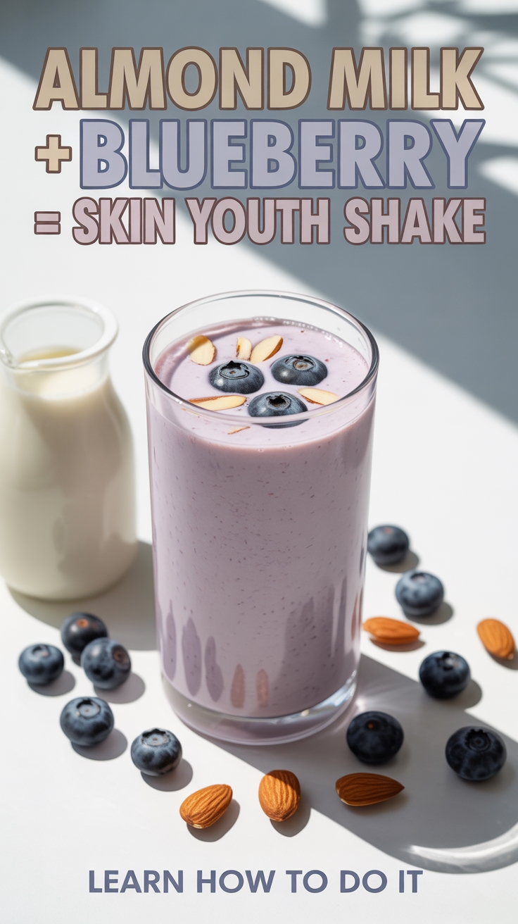 blueberry almond milk shake