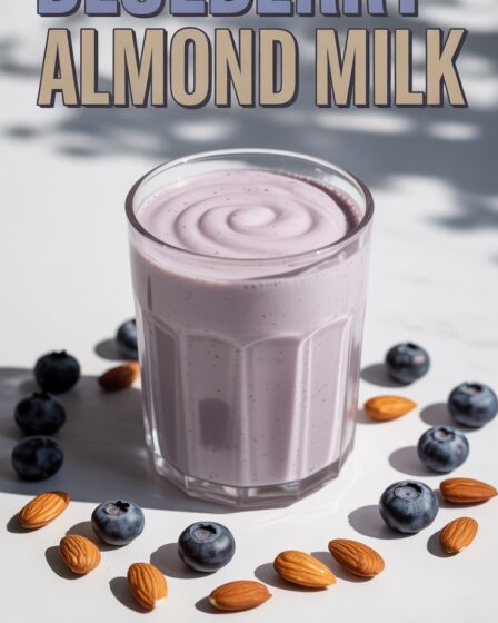 blueberry almond milk shake
