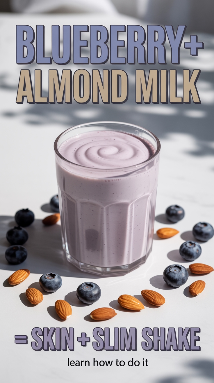 blueberry almond milk shake