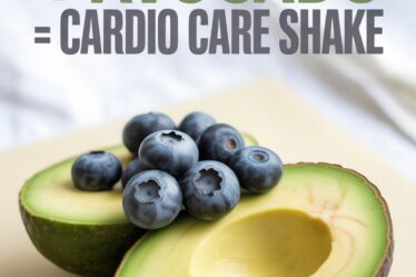 blueberry avocado heart shake