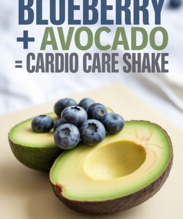 blueberry avocado heart shake