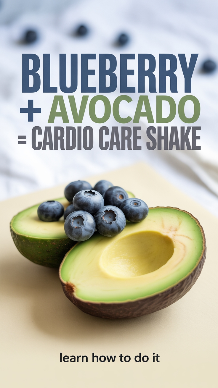 blueberry avocado heart shake