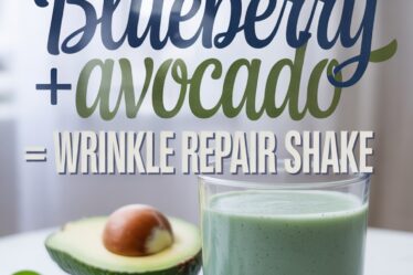 blueberry avocado wrinkle shake