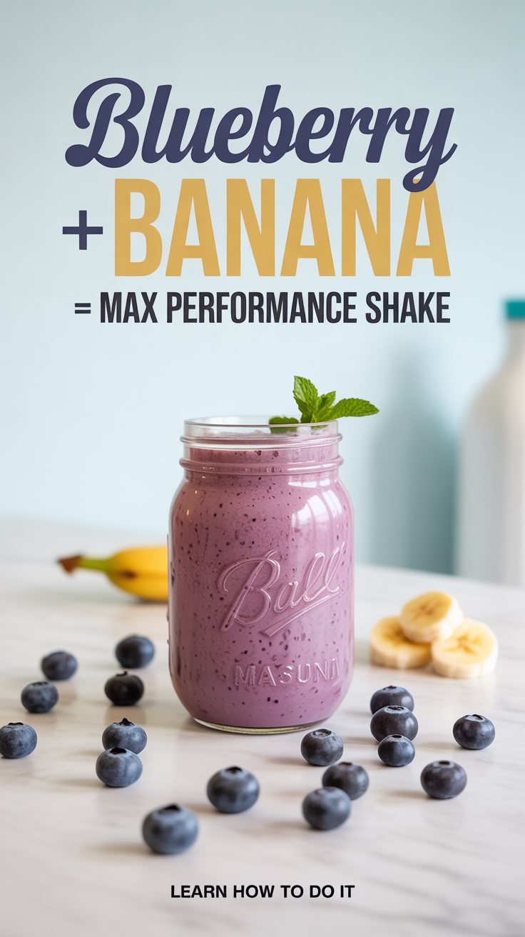 blueberry banana performance shake