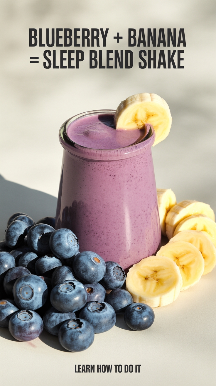 blueberry banana sleep shake