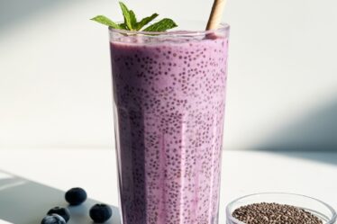 blueberry chia brain shake