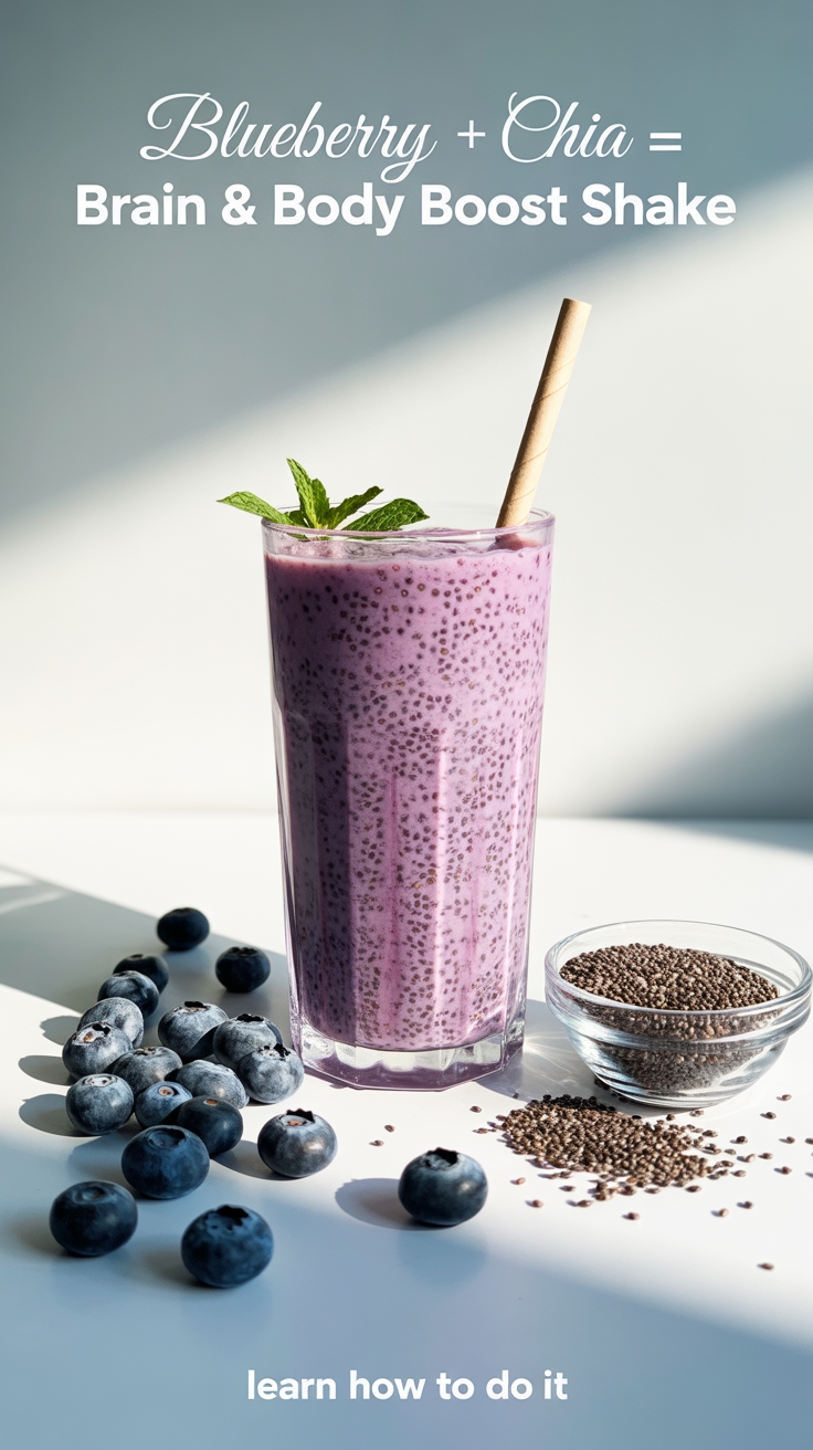 blueberry chia brain shake