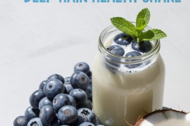 blueberry coconut hair shake