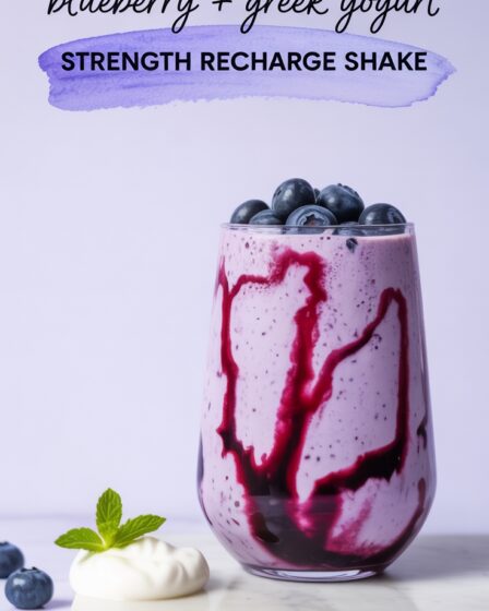 blueberry greek yogurt shake