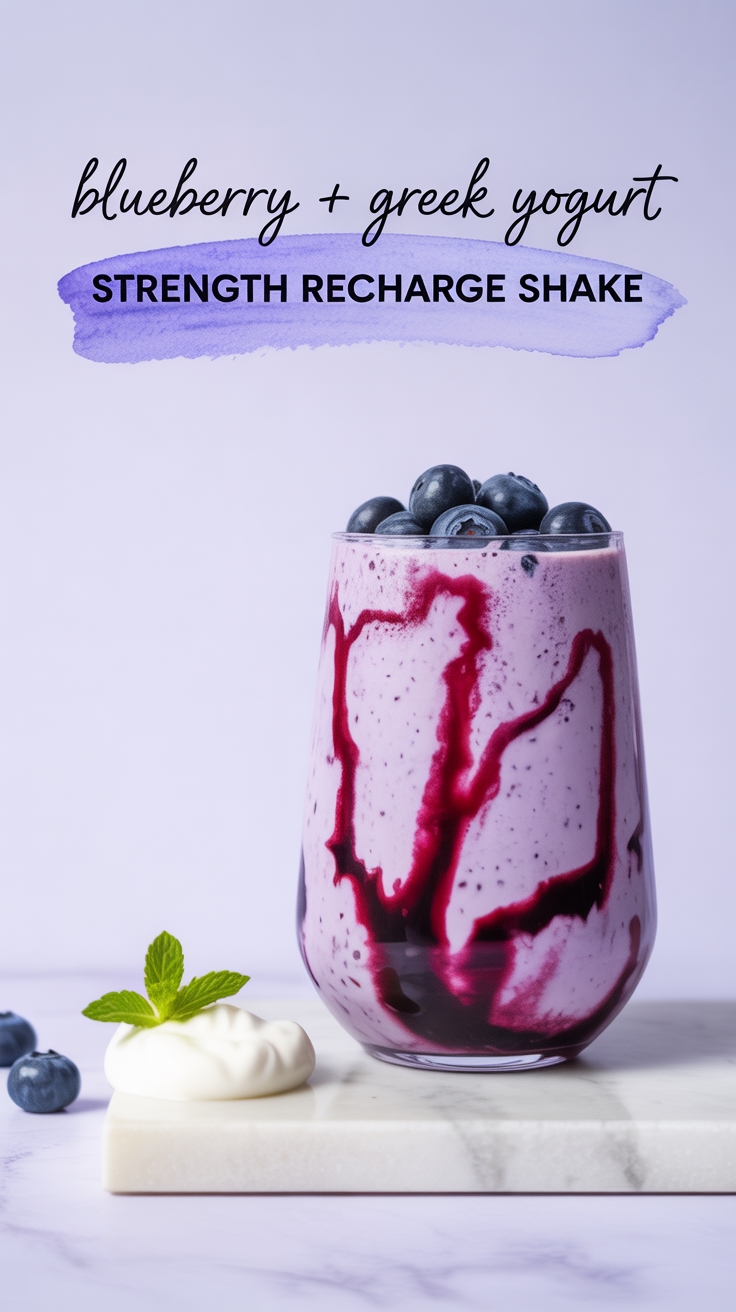 blueberry greek yogurt shake